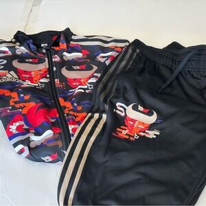 Adidas Multicolor Bulls Graphic Track Suit